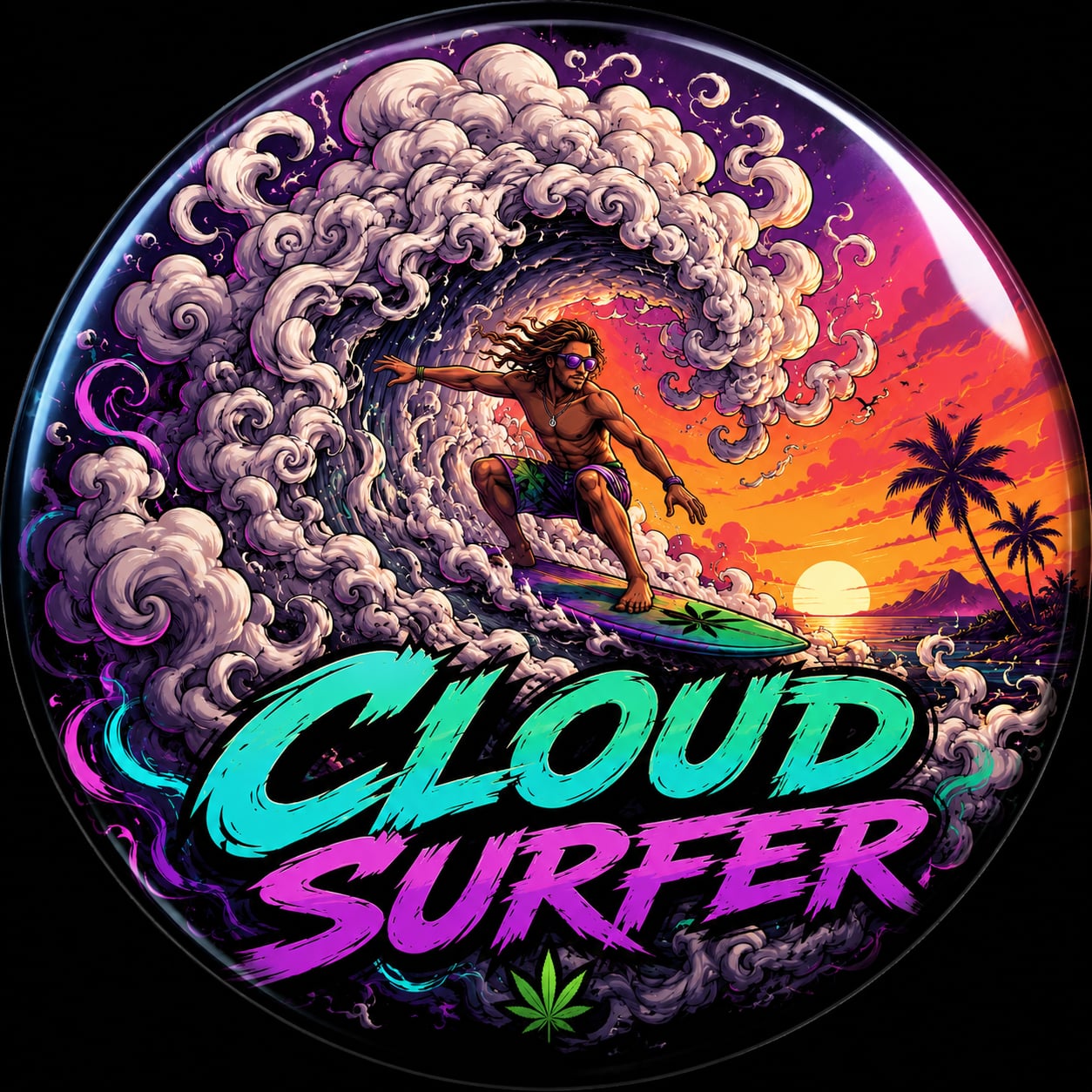 Buttons - WTHC-Radio - Cloud Surfer