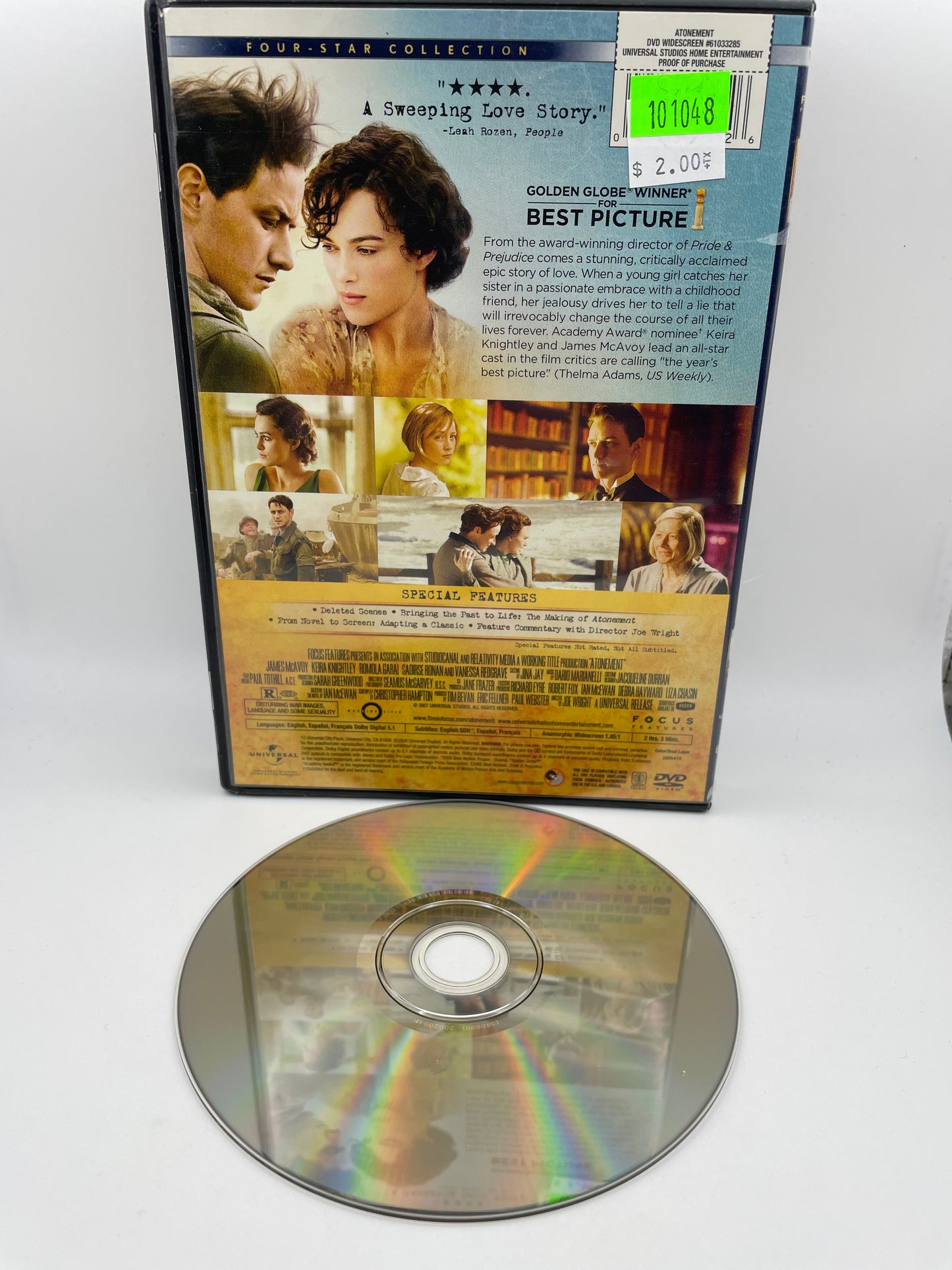 DVD - Atonement 2007 #101048
