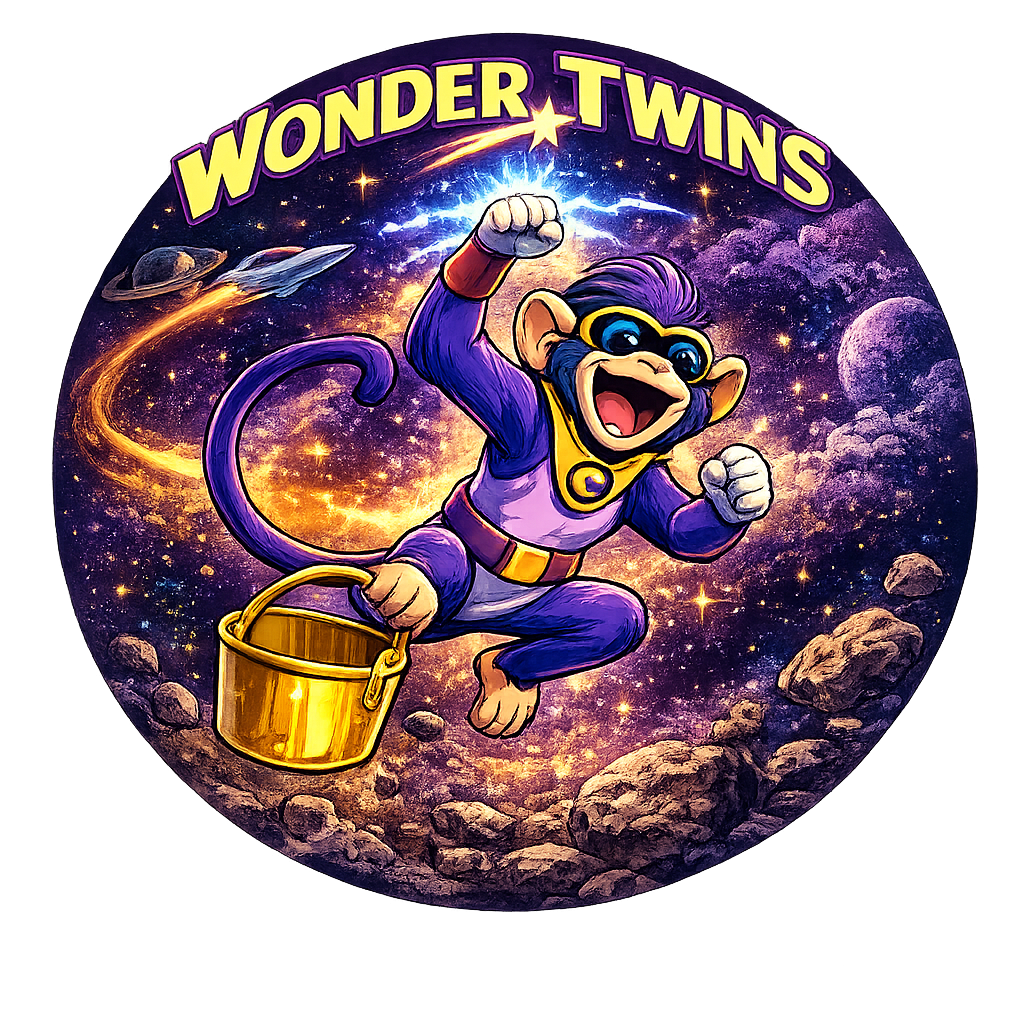 Button - 80s Theme - Wonder Twins - Gleek