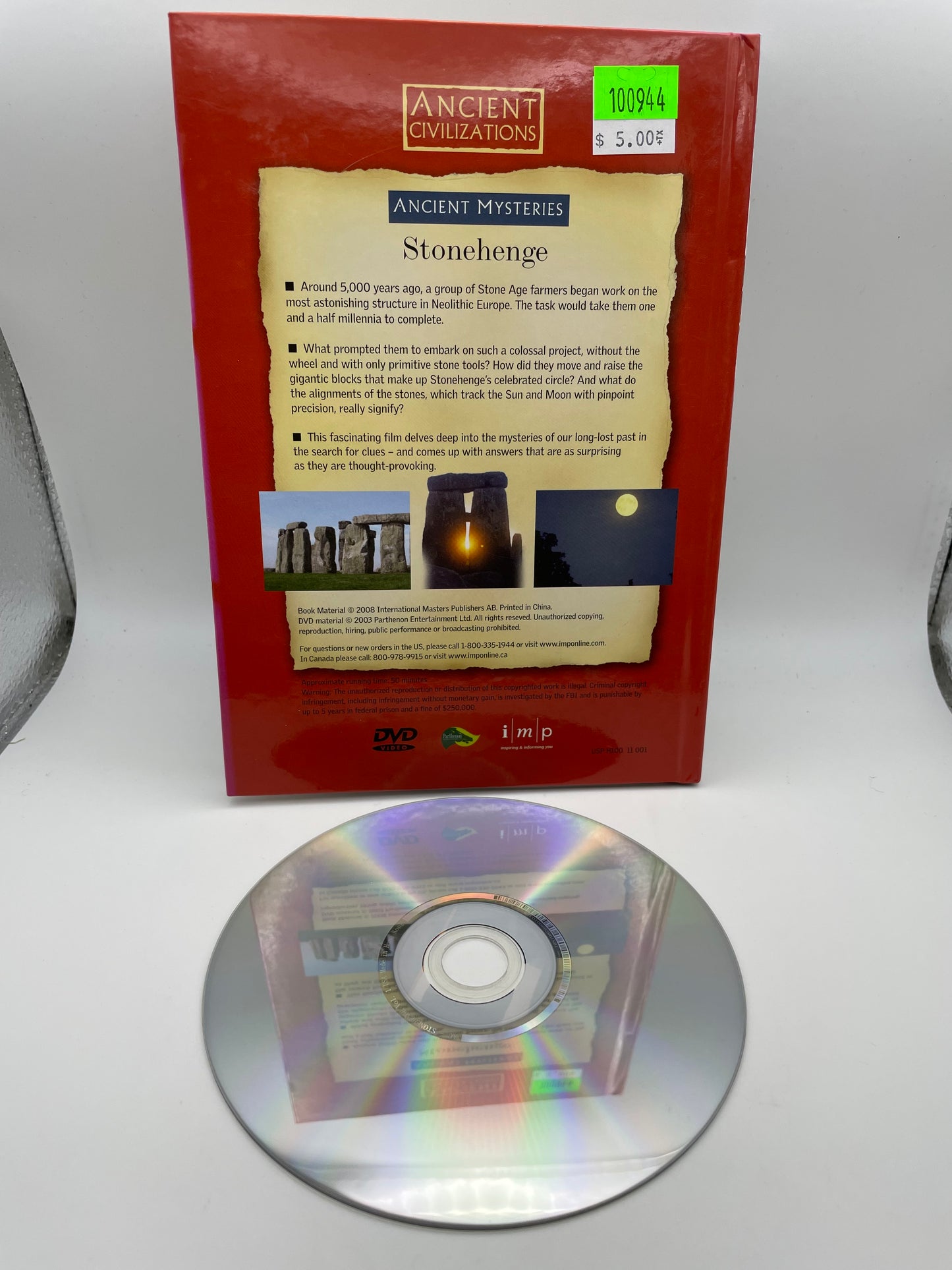 DVD - Ancient Mysteries - Stonehenge #100944