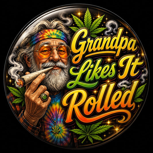 Buttons - WTHC-Radio - Grandpa Likes It Rolled #108032