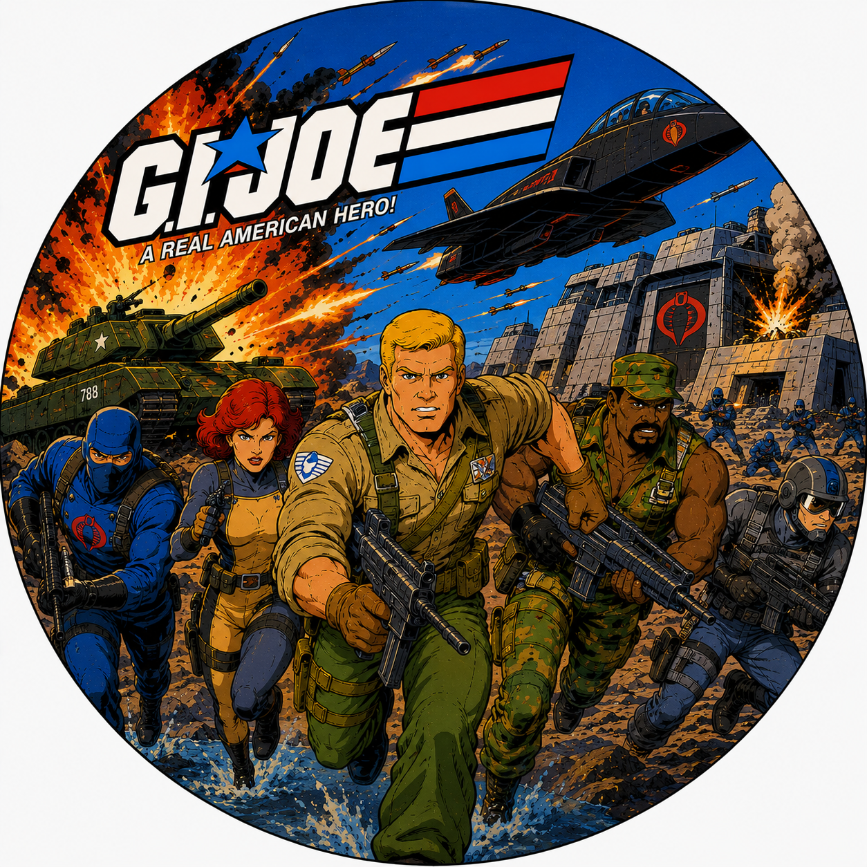 Button - 80s Theme - GI Joe 2