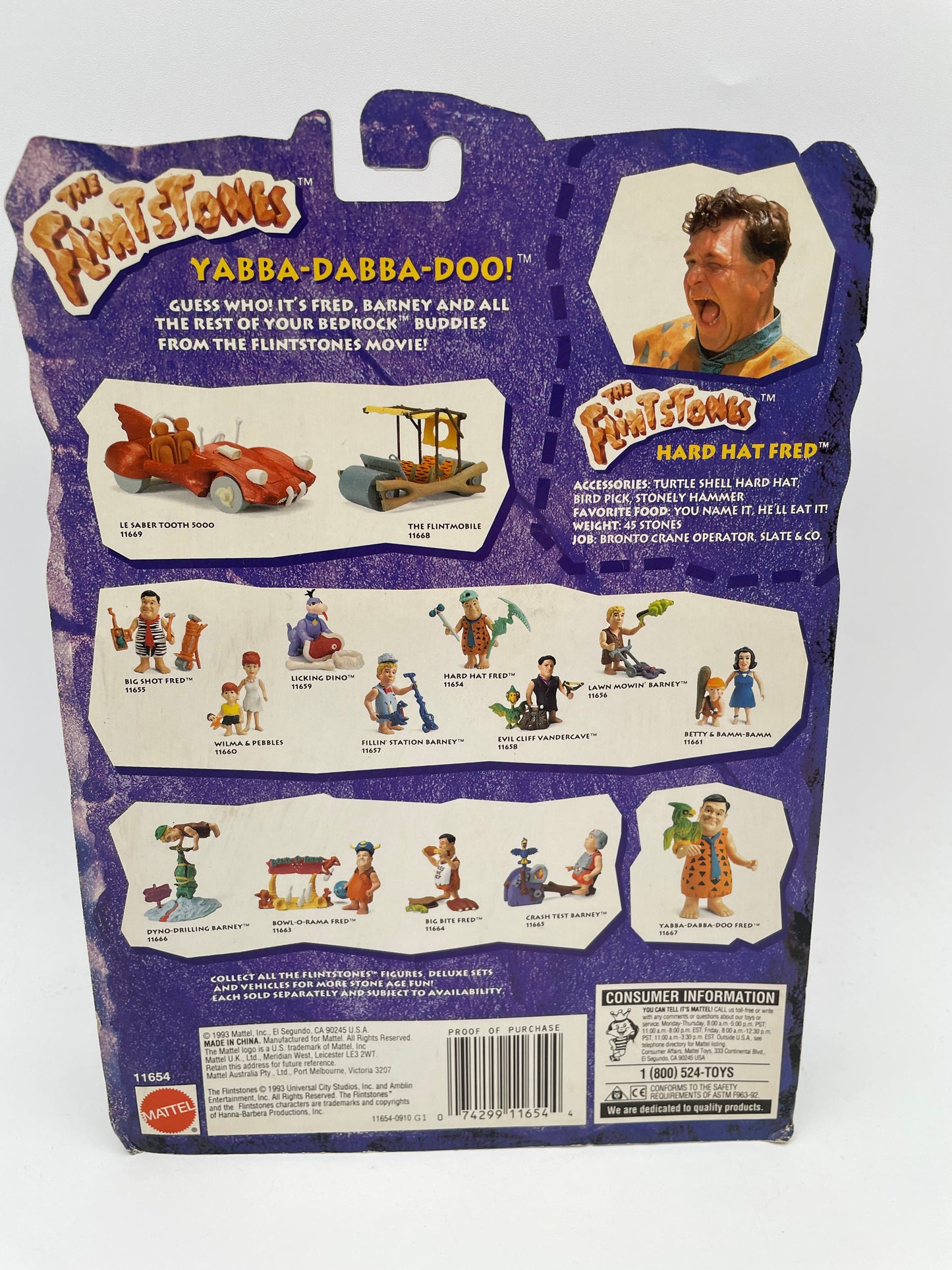 Flintstones - Figure - Hard Hat Fred 1993 #104758