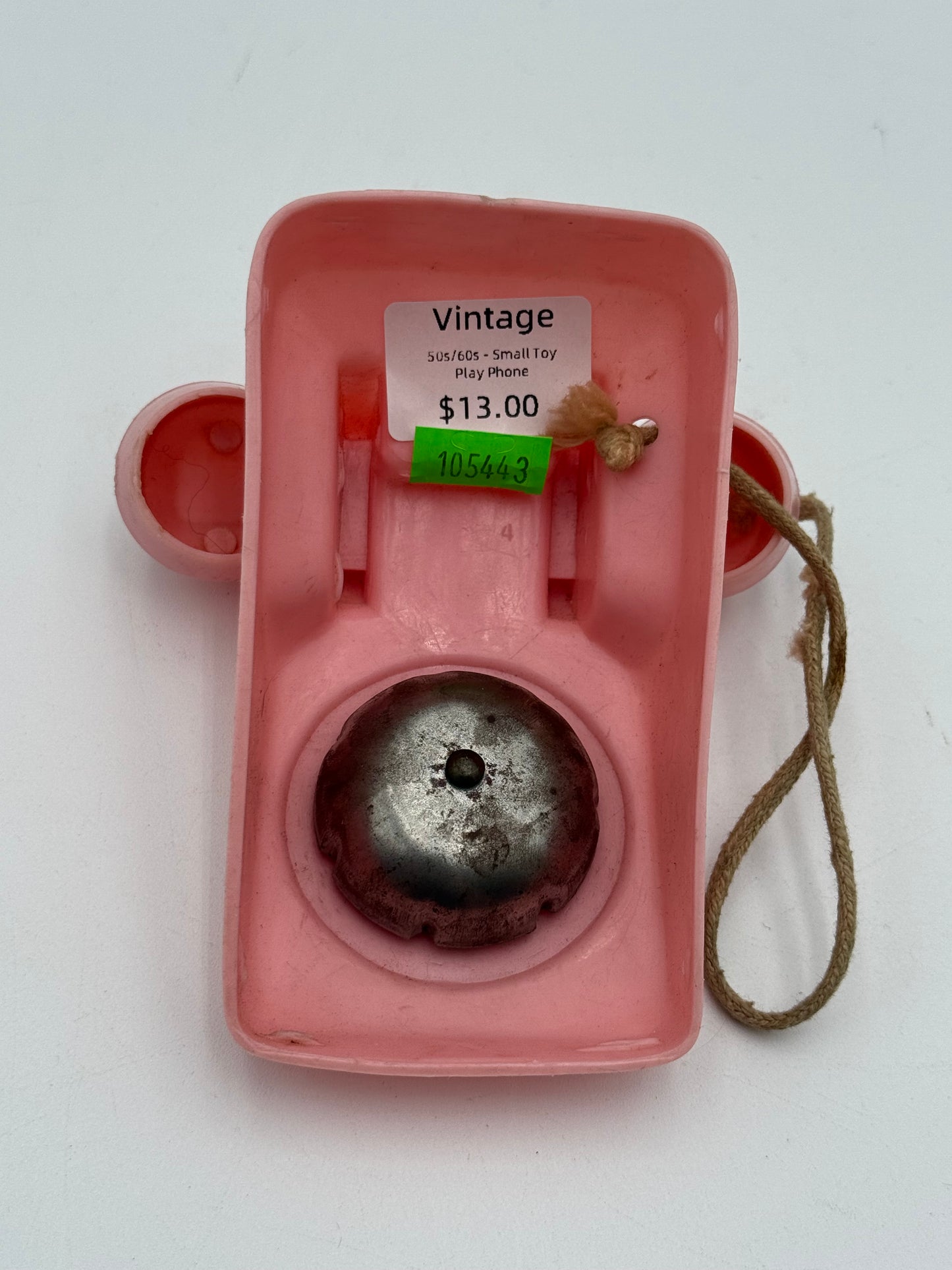 Pink Play Toy Phone - Vintage 1960s/70s #105443