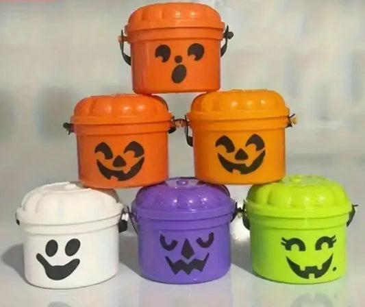 Resin / 3D Print - Mini Halloween Bucket - Assorted Styles & Colors #107221