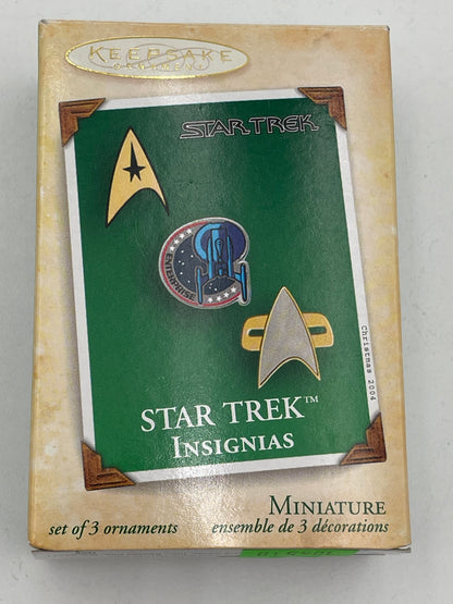Star Trek - Hallmark Ornament - Star Trek Insignias 2004 #104510