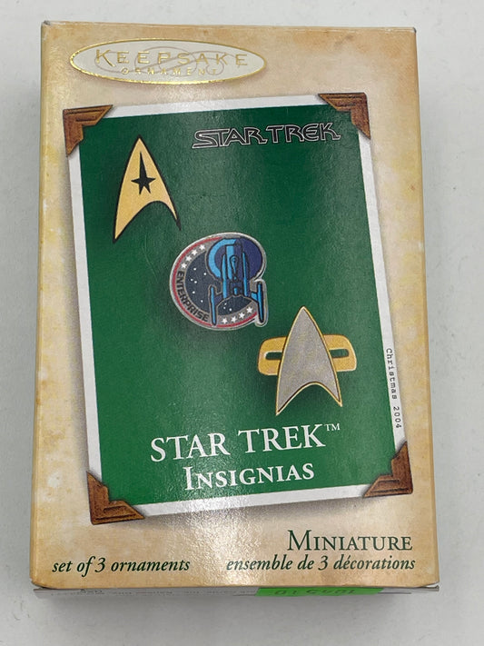 Star Trek - Hallmark Ornament - Star Trek Insignias 2004 #104510