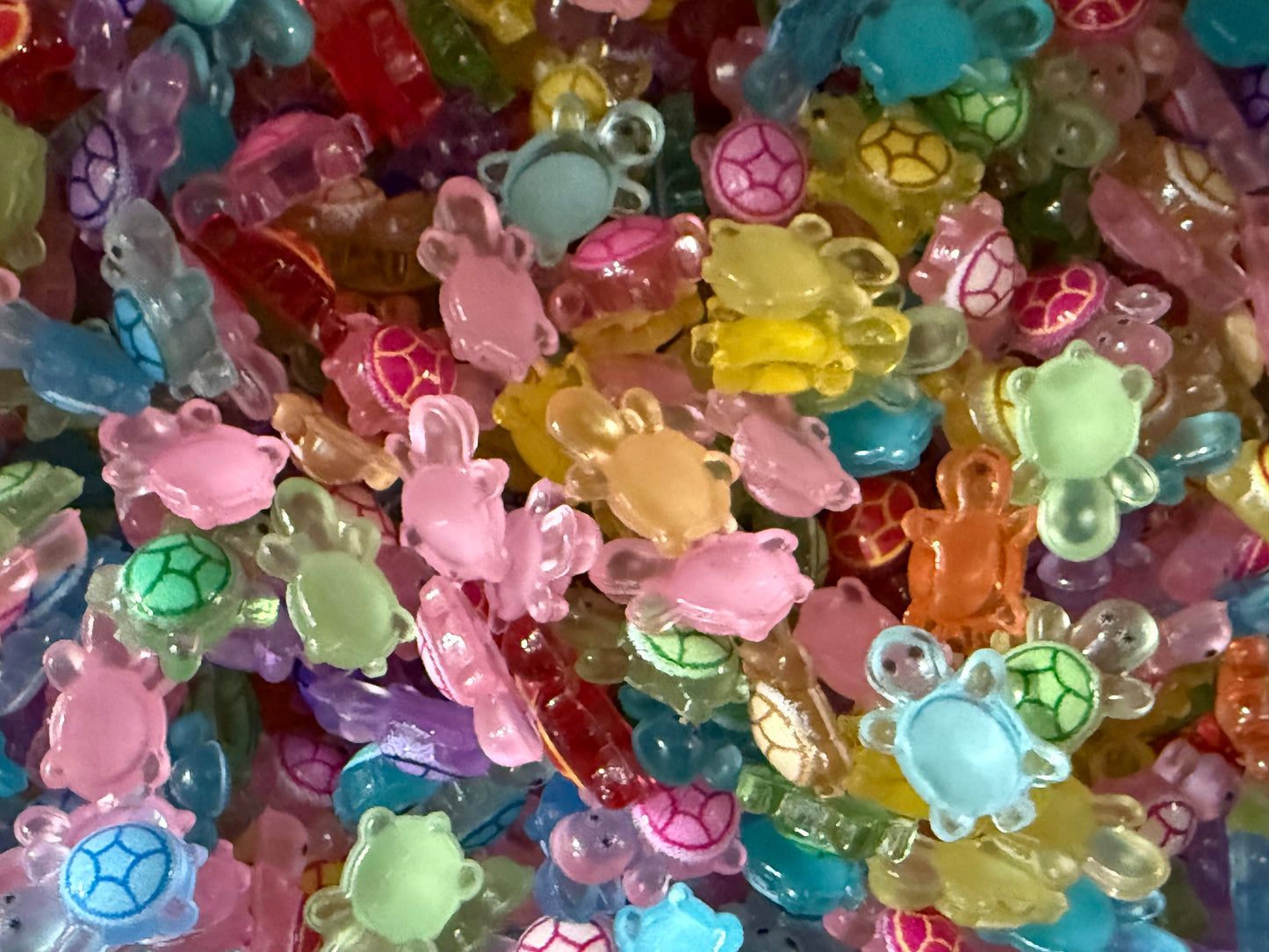 Mini Resin / 3D Print - Tiny Turtles - Assorted Colors #107185