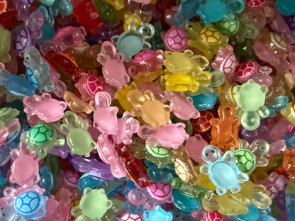 Mini Resin / 3D Print - Tiny Turtles - Assorted Colors #107185
