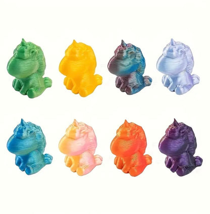 Mini Resin / 3D Print - Unicorns - Rainbow Assorted #106706