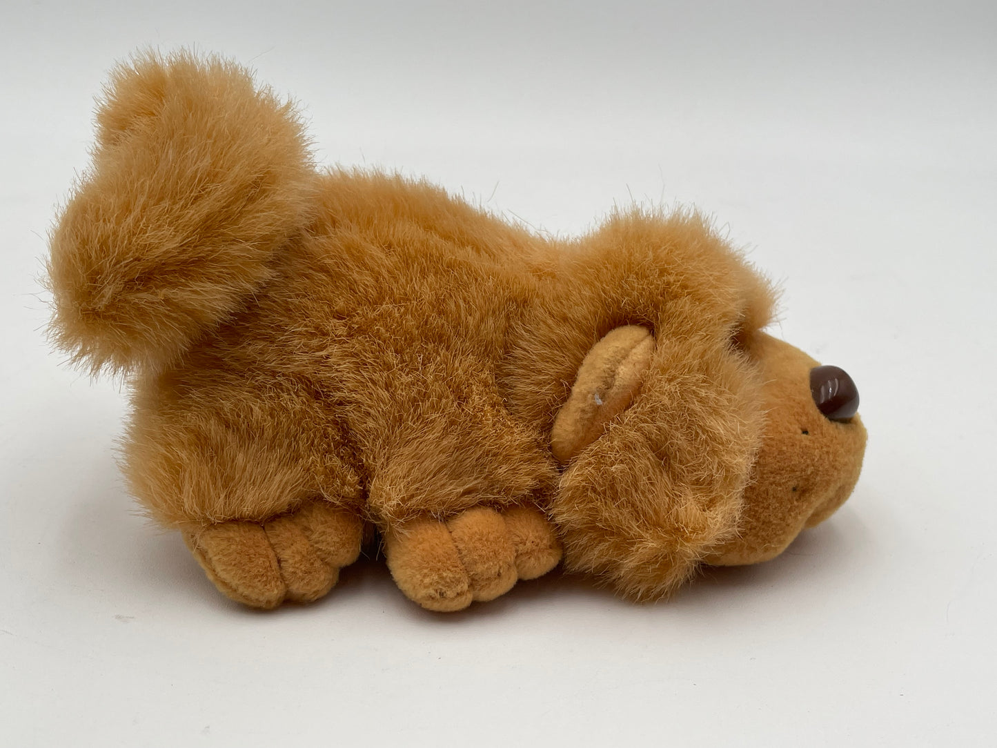 Pound Puppies - Galoob - Fluffy Tan Dog Plush 1995 #103893