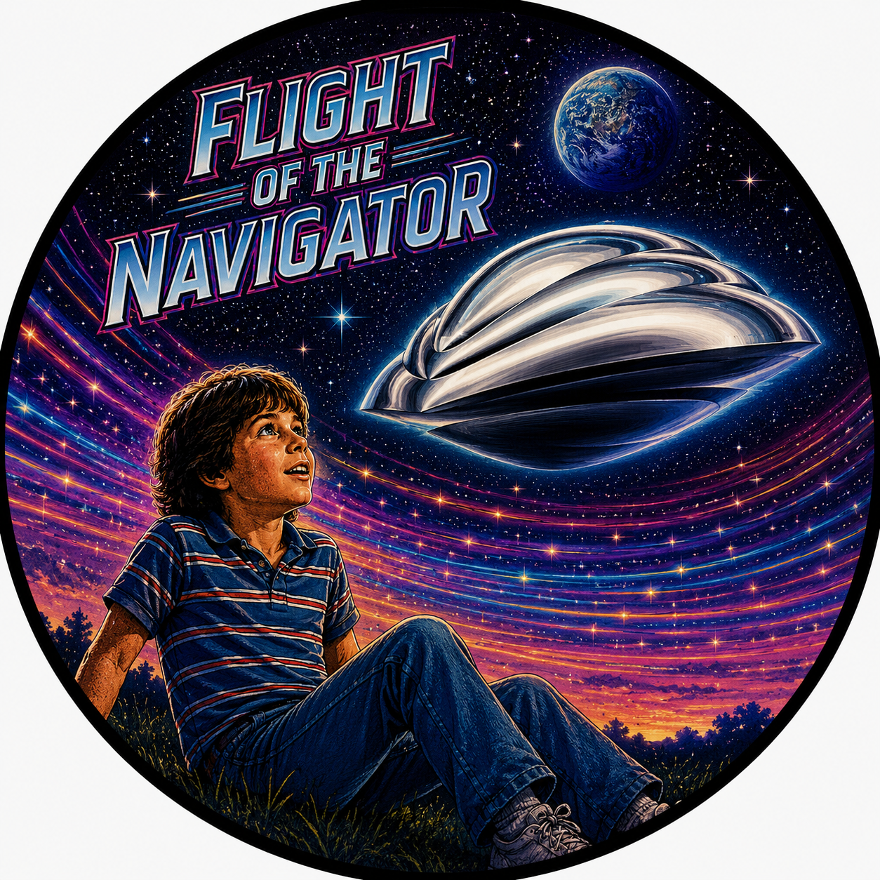 Button - 80s Theme - Flight of the Navigator
