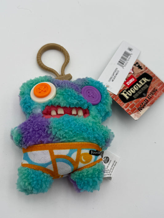 Fuggler - Baby Fuggler Keychain - Blue Tie Dye Gaptooth McGoo 2024 #105311