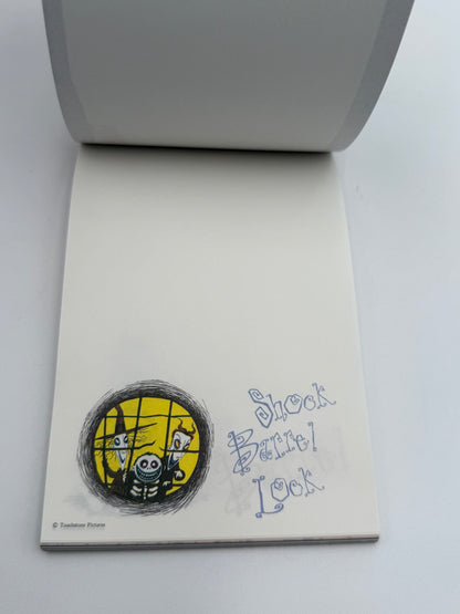 Nightmare Before Christmas - Memo Pad - Lock- Shock & Barrel 1990s #105387