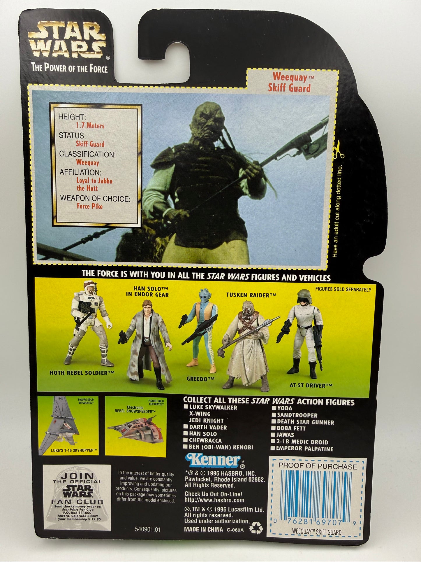 Star Wars - The Power of the Force - Weequay Skiff Guard 1996 #107479