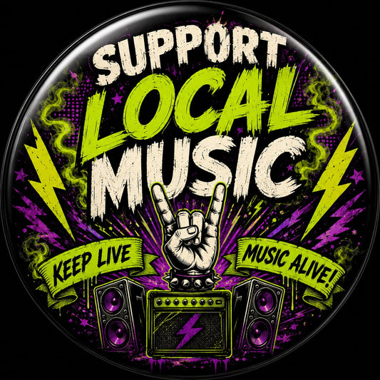 Buttons - WTHC-Radio - Support Local Music #107867