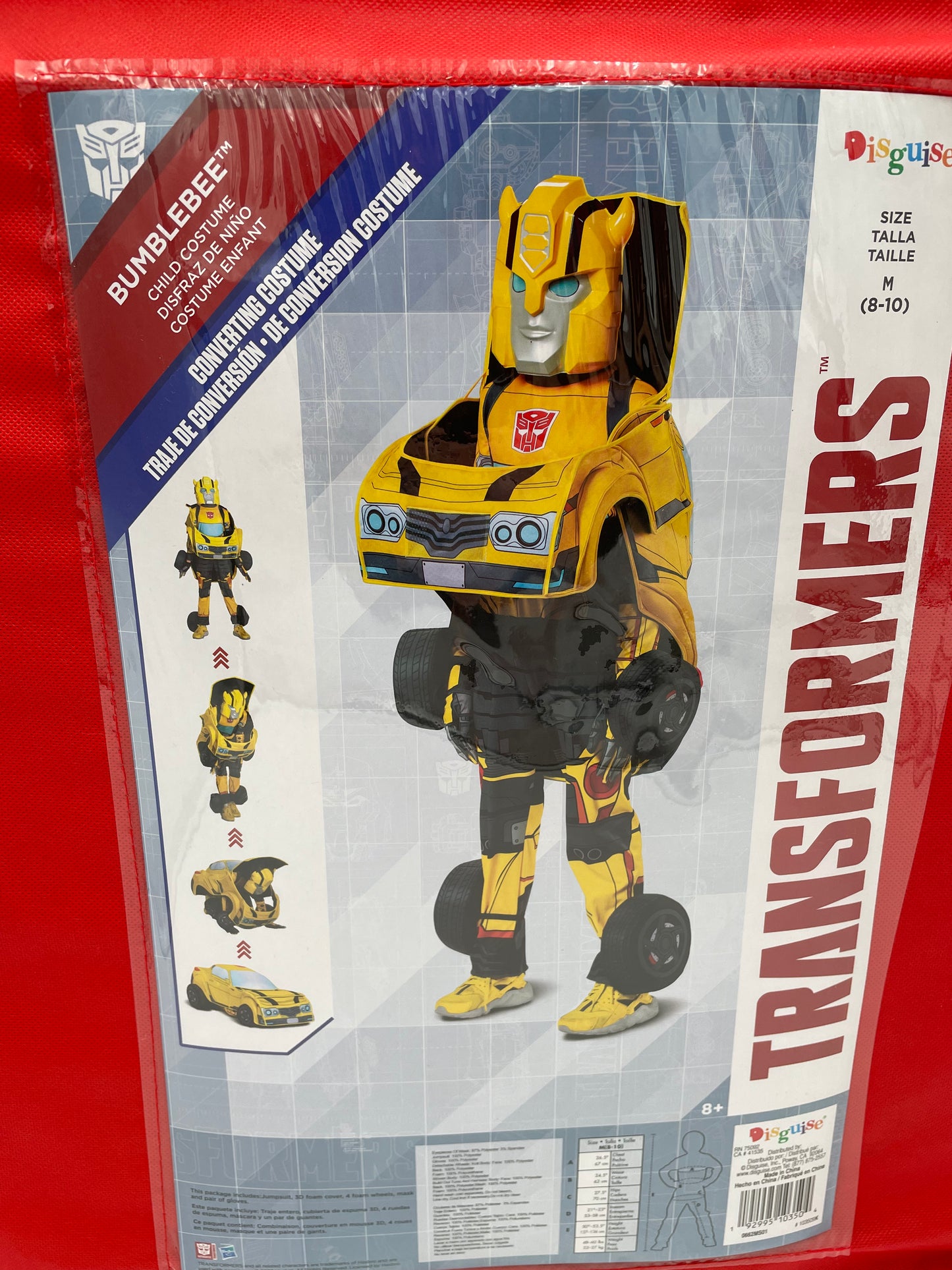 Transformers - Bumblebee Costume (Medium Child 8-10) 2022 #102568