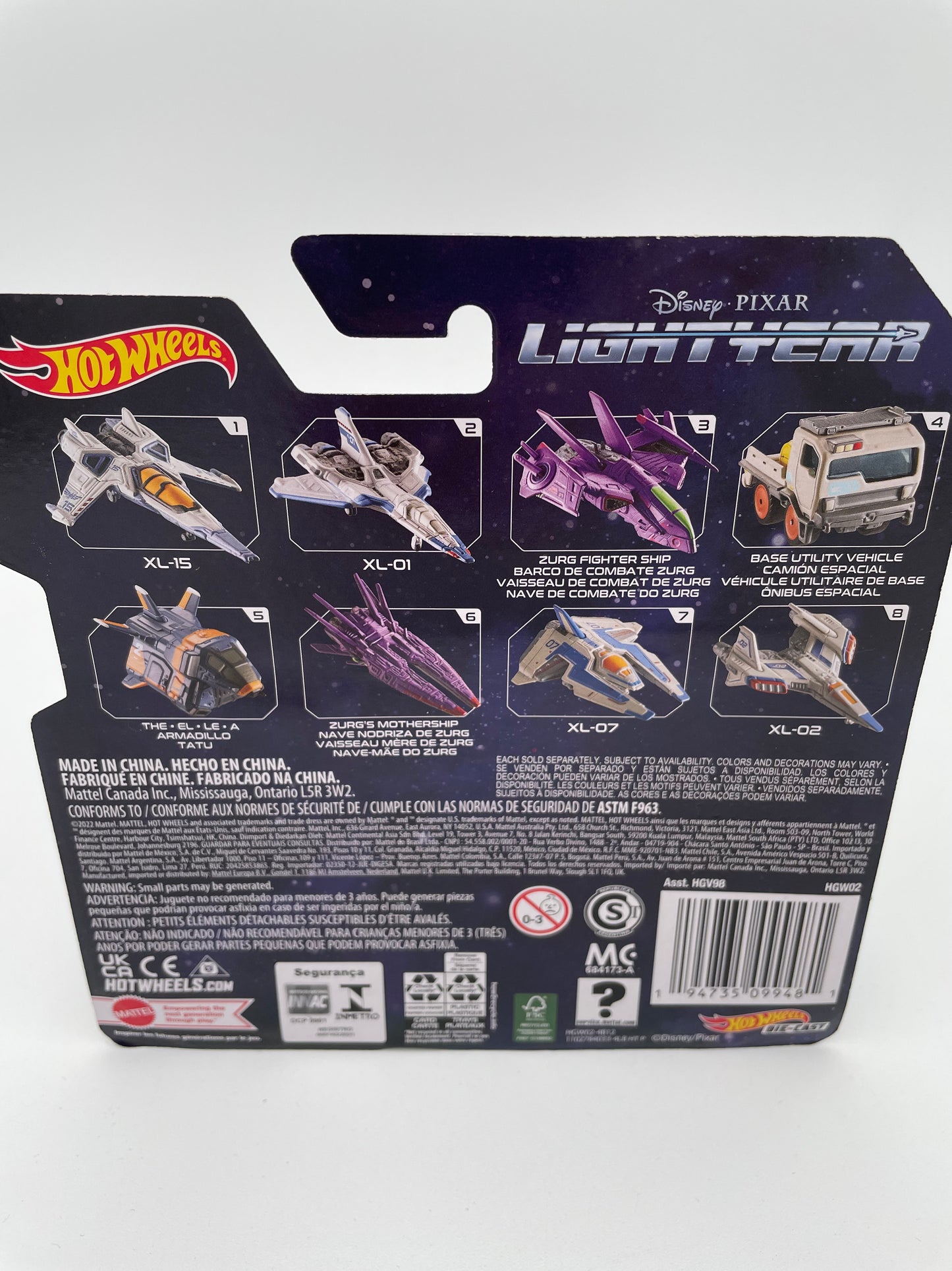 Hot Wheels - Disney - Lightyear - XL-15 -  2022 #102497