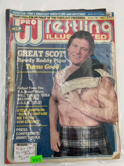 Pro Wrestling Illustrated - Great Scot - January 1987 #101619