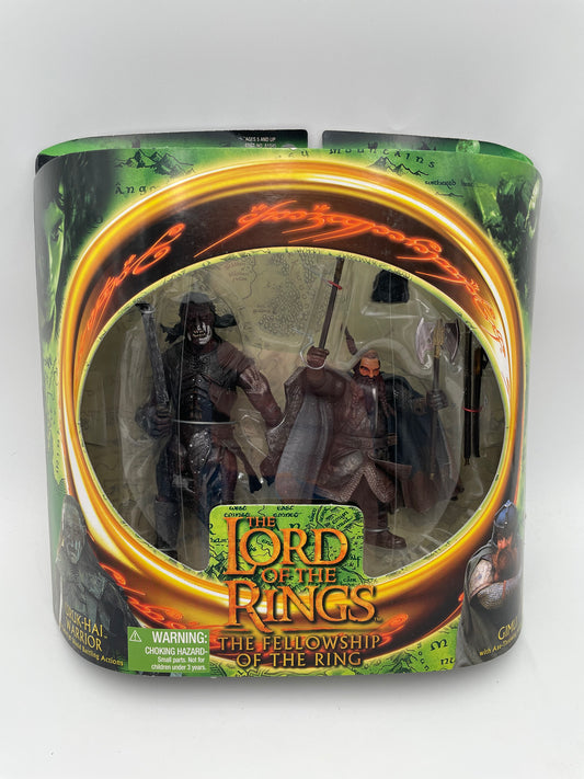 Lord of the Rings - Fellowship of the Ring - Uruk Hai Warrior & Gimli 2001 #104775
