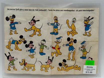 Disney - Magneto Assembly Toy - Flier Insert 1970s #107282