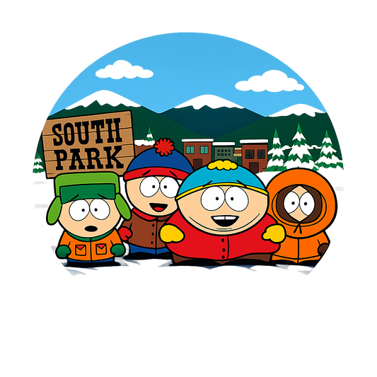 Button - 90s Theme - South Park - The Gang #107785