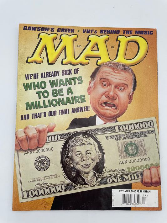 Mad Magazine - Who Wants to be a Millionaire #392 - April 2000 #101366