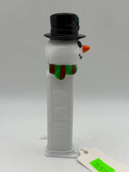 PEZ - Mfg China - Snowman Green Scarf 2002 #107515