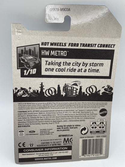 Hot Wheels - Metro #7 1/10 Ford Transit Connect Blue 2021 #103136