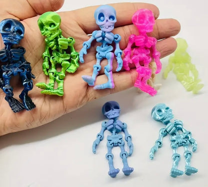 Small Resin / 3D Print - Articulated  - Skeletons - Assorted Colors #107218