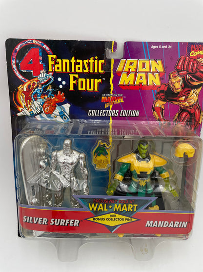 Marvel Action Hour - Walmart Exclusive- Silver Surfer & Mandarin 1995 #100343