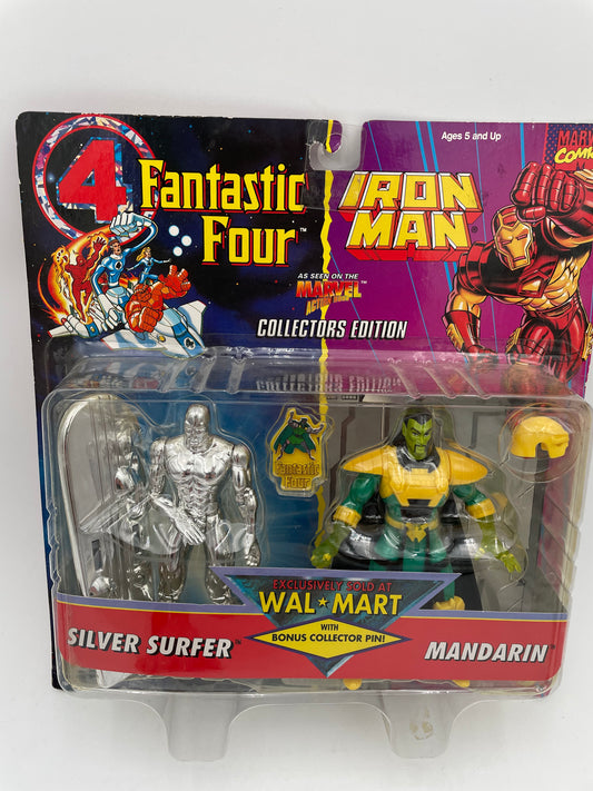 Marvel Action Hour - Walmart Exclusive- Silver Surfer & Mandarin 1995 #100343