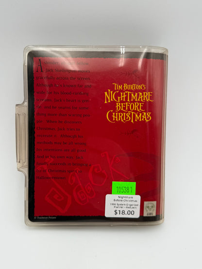 Nightmare Before Christmas - System Organizer Planner - Red Jack 1998 #105381