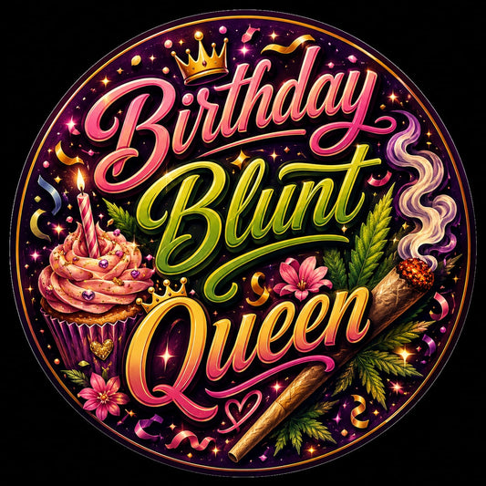 Buttons - WTHC-Radio - Birthday Blunt Queen #108013