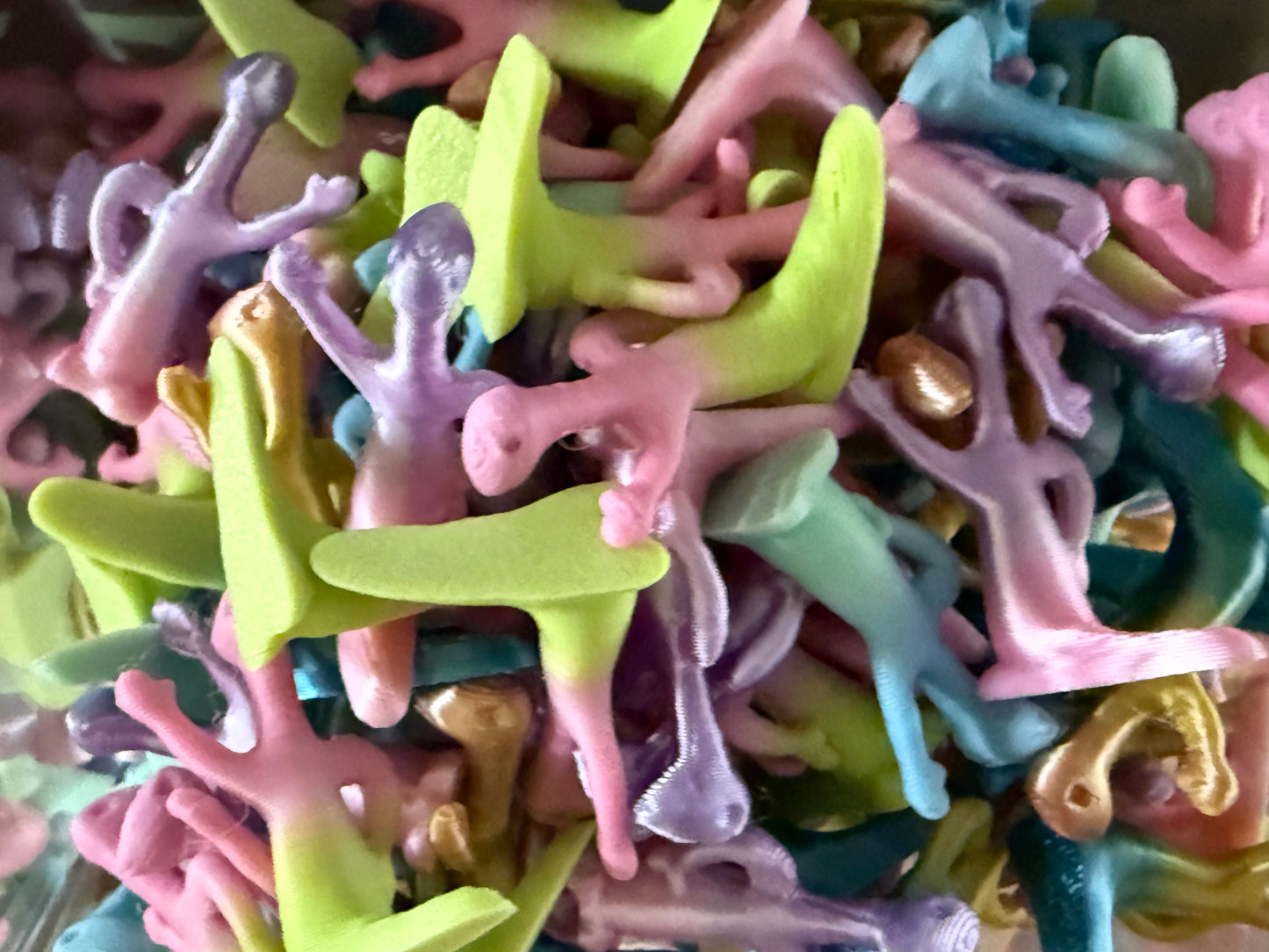 Mini Resin / 3D Print - Waving Dinosaurs - Assorted Colors #107216