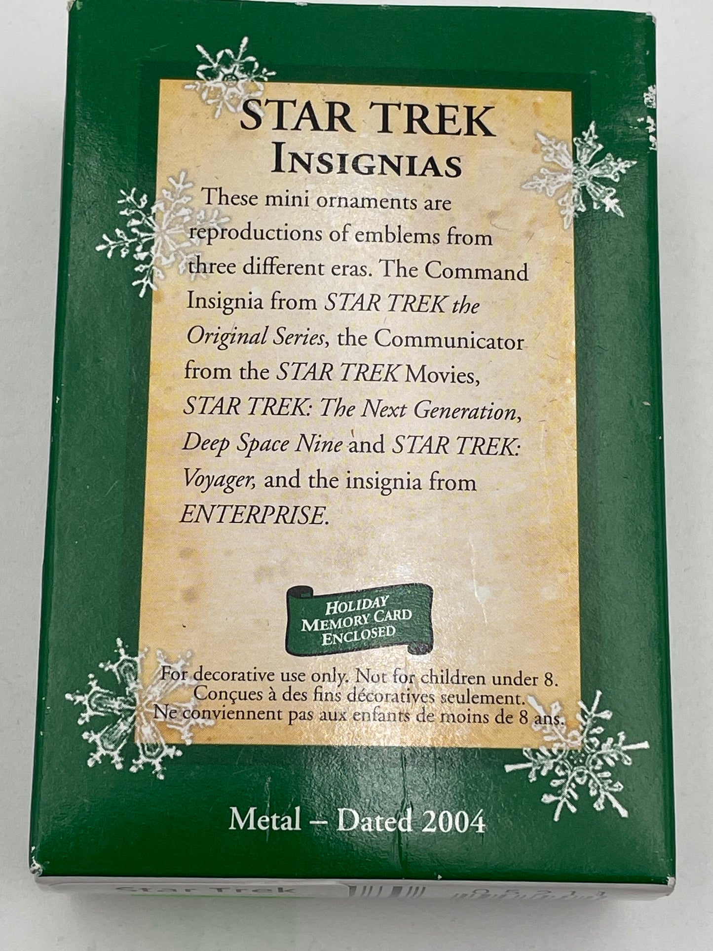 Star Trek - Hallmark Ornament - Star Trek Insignias 2004 #104510