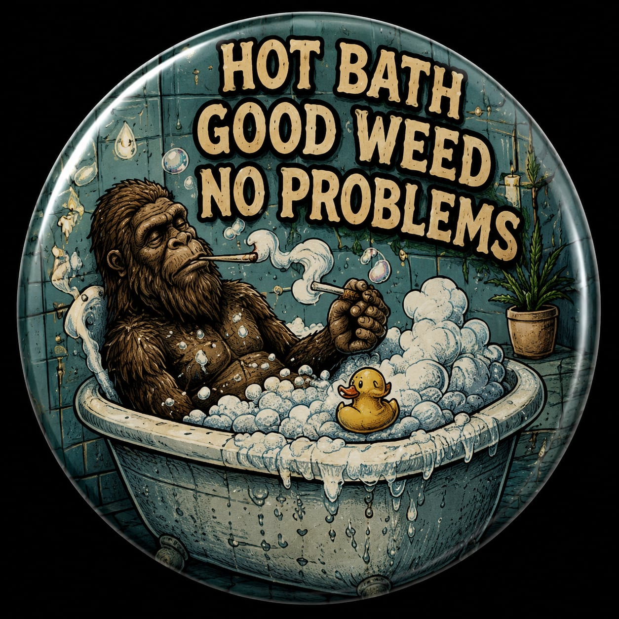 Buttons - WTHC-Radio - Hot Bath