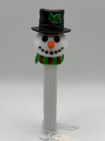 PEZ - Mfg China - Snowman Green Scarf 2002 #107515