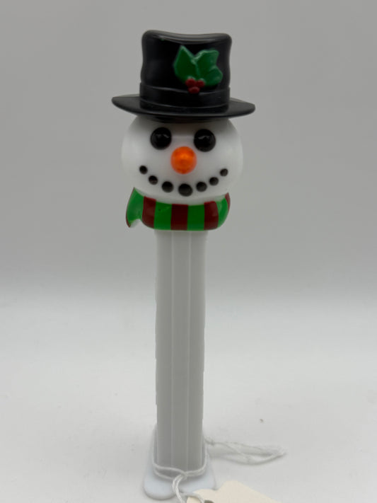 PEZ - Mfg China - Snowman Green Scarf 2002 #107515