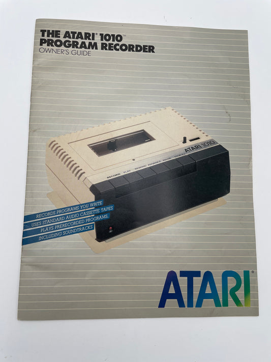 Atari 1010 Program Recorder Owner’s Guide 1982 - #101995