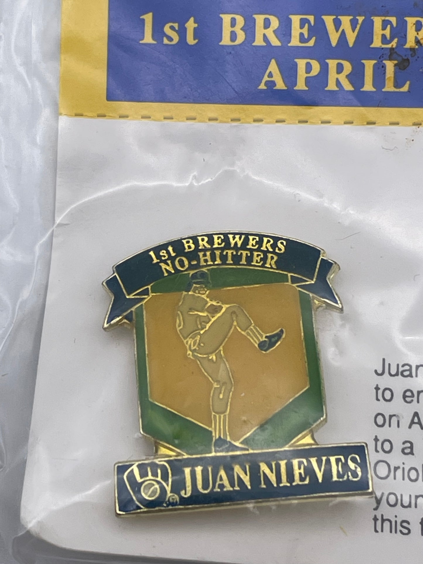 Commemorative Pin Collection - #3 Juan Nieves #101871
