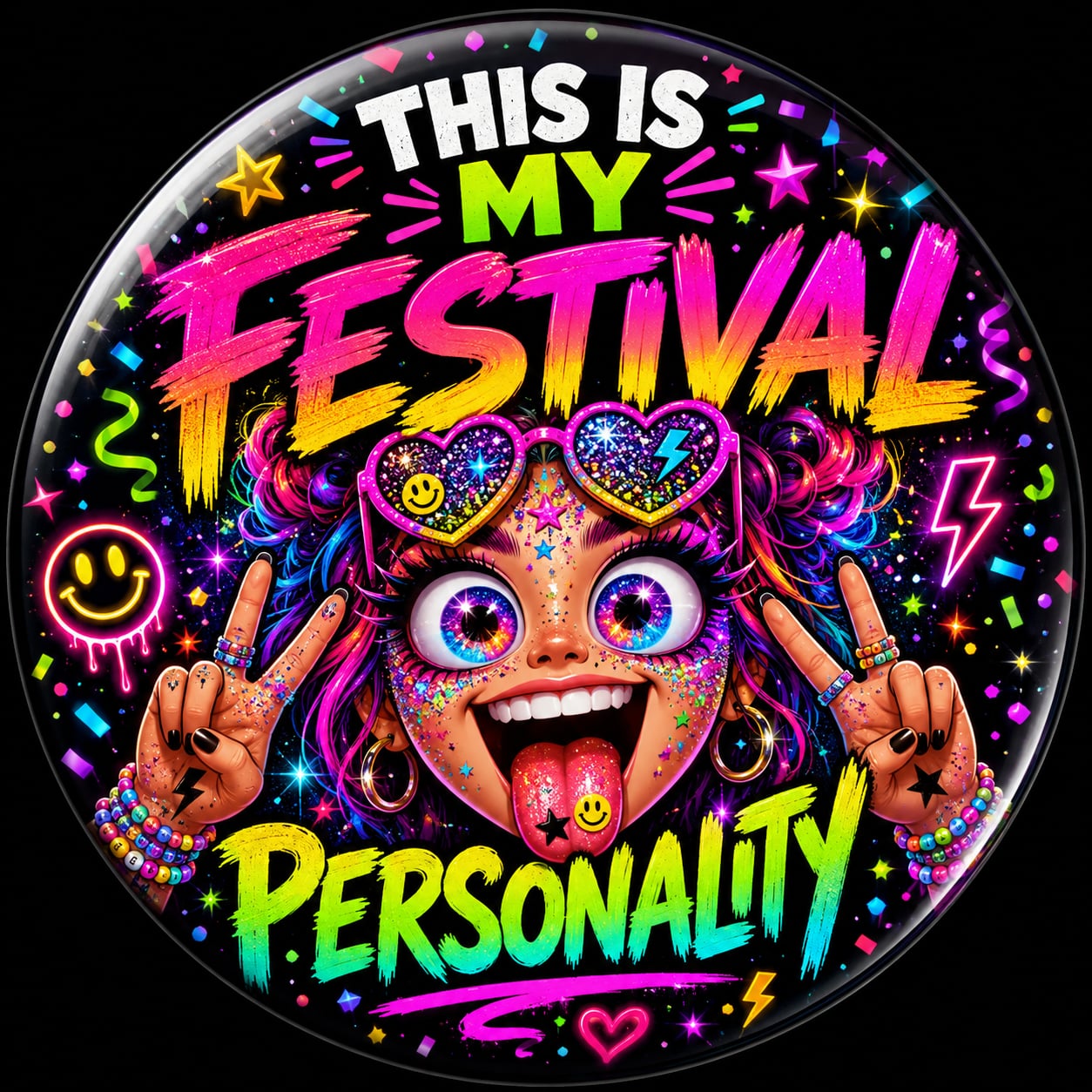 Buttons - WTHC-Radio - Festival Personality
