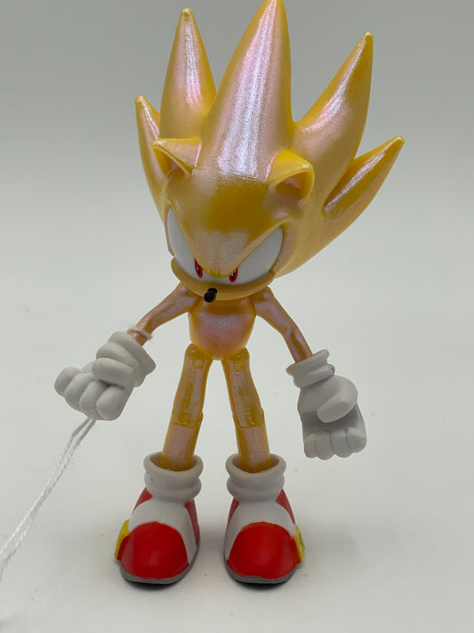 Sonic - Jakks Pacific - Super Shiney Sonic Figure RARE! #104624