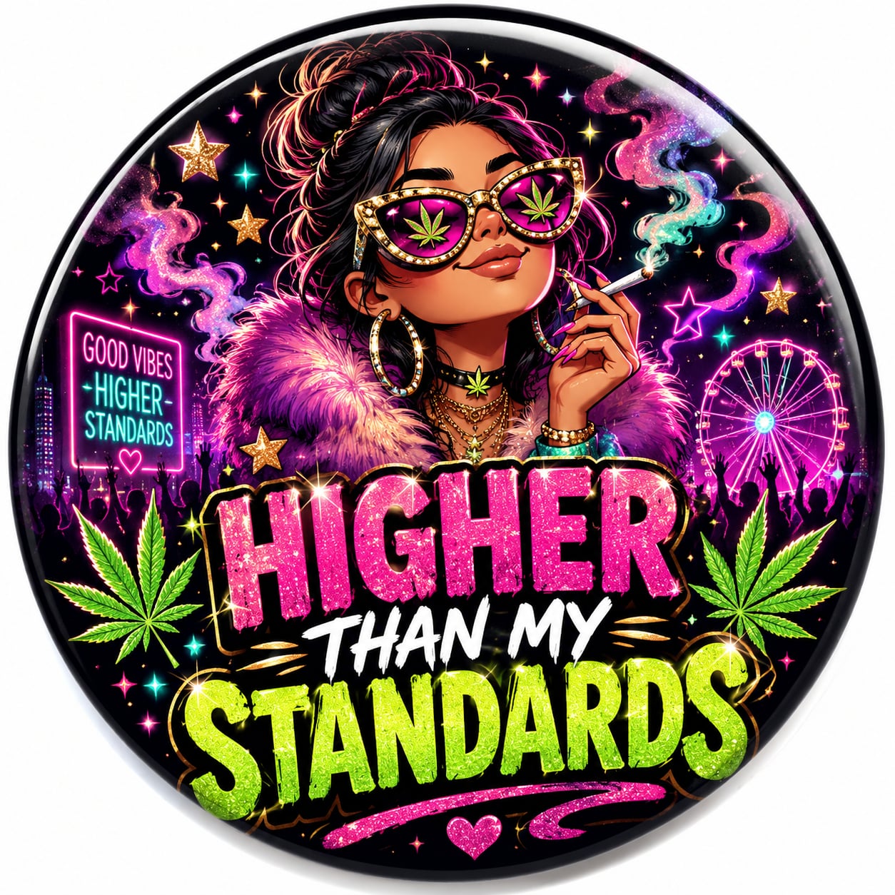 Buttons - WTHC-Radio - Higher Than My Standards