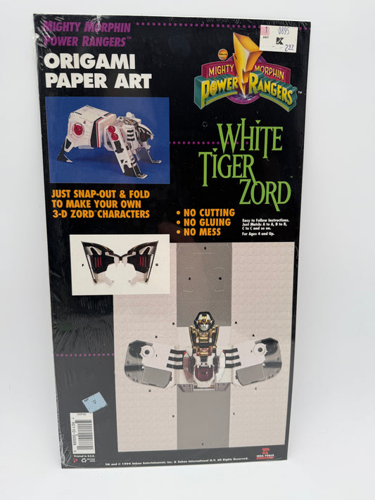 Power Rangers - Origami Paper Art - White Tiger Zord 1994 #105361