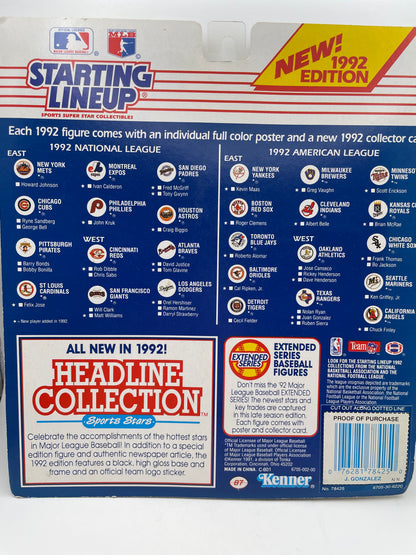 Starting Lineup MLB - Juan Gonzalez Rangers 1992 #101898