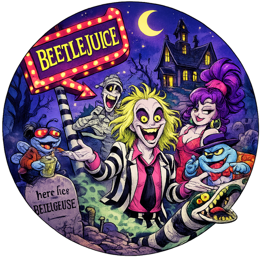 Button - 80s Theme - Beetlejuice Gang #107655