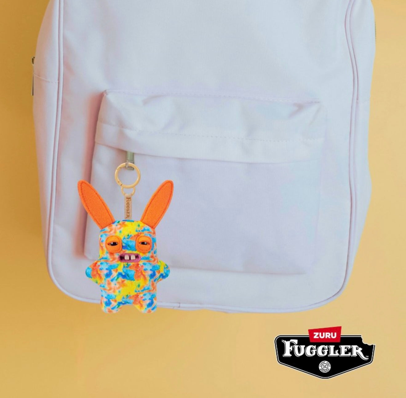 Fuggler - Keyring - Yellow/Orange Tie Dye Rabid Rabbit 2025 #107423
