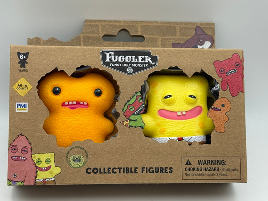 Fuggler - Collectible Figures - 2 pack - Orange Gaptooth McGoo & Sponge Bob 2025 #107246