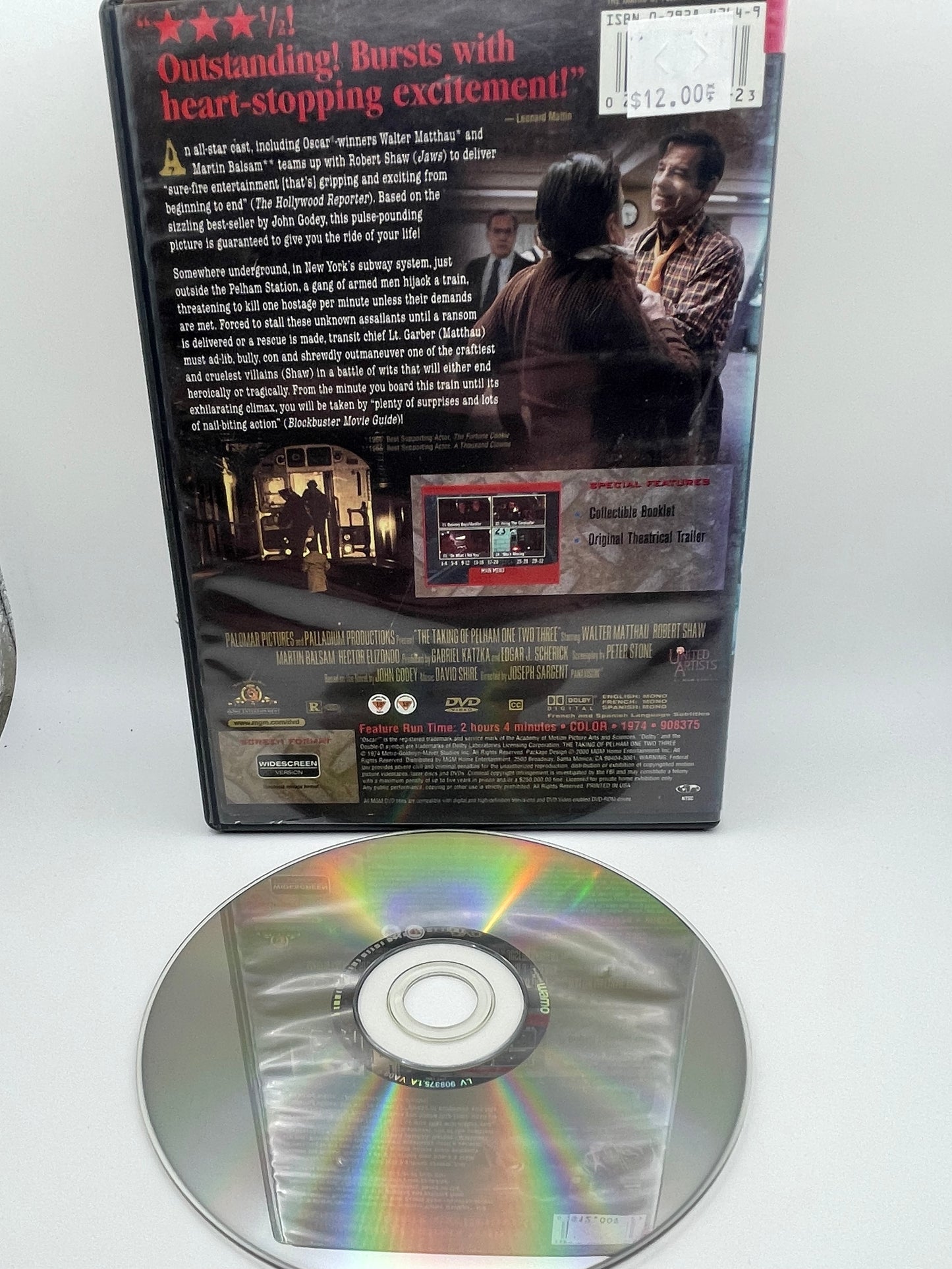 Dvd - The Taking of Pelham One Two Three 2000 #100540